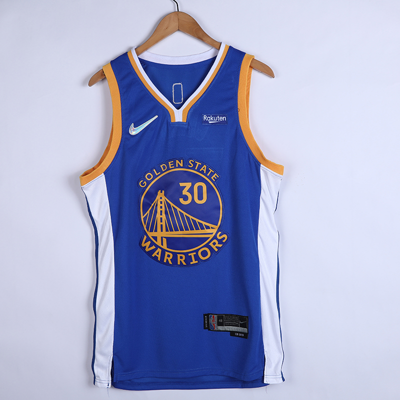 2022 Men Golden State Warriors #30 Curry blue City Edition 75TH Nike NBA Jerseys